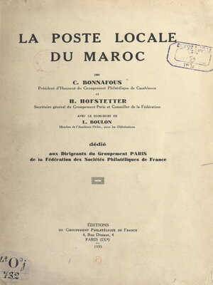 cover image of La poste locale du Maroc